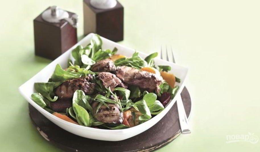 Рецепт красной свеклы с репой и печенью