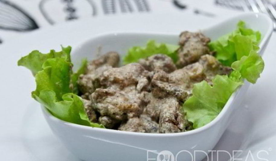 Рецепт куриной печени в сливках