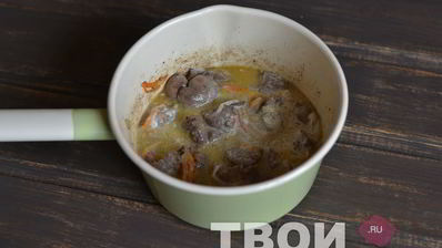 куриная печень в сметане