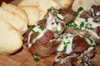 Куриная печень в сыре