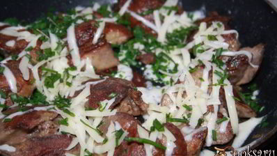 куриная печень в сыре