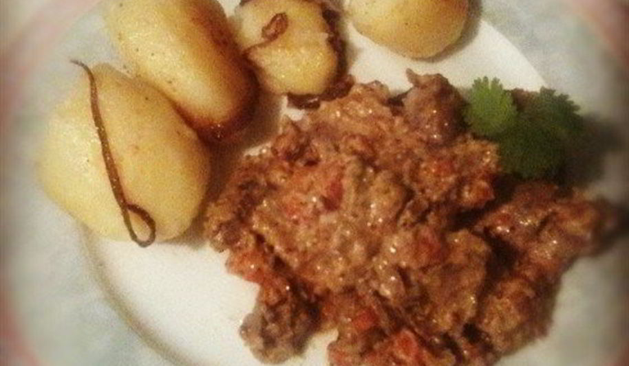 Рецепт печени кролика в сливочном соусе