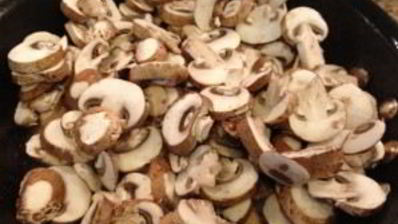 печень с грибами