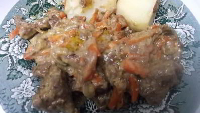 печень тушеная в сливках