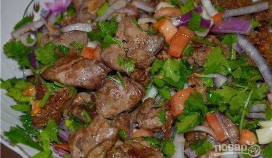 Рецепт жареной печени по-грузински