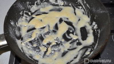 жареная печень с пикантным соусом