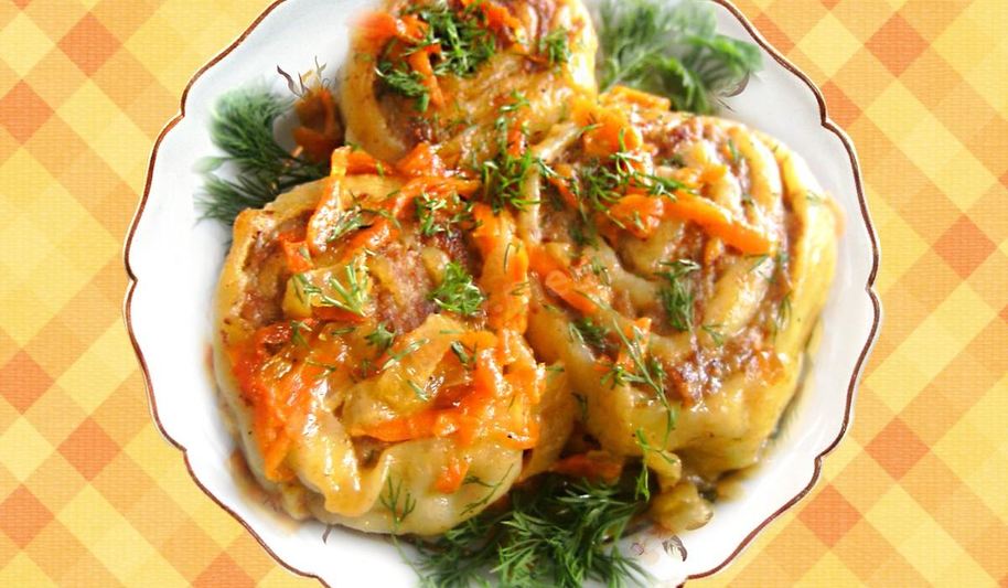 Рецепт ленивых пельменей с тыквой и фаршем