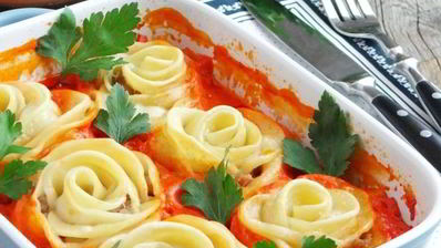 ленивые пельмени в духовке