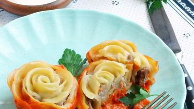 ленивые пельмени в духовке