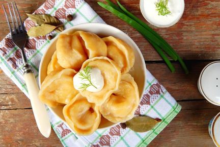 Пельмени с капустой