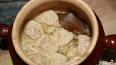 пельмени в горшочках в микроволновке