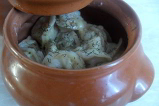 Пельмени в горшочке