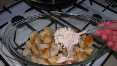 пельмени запеченные с мясом