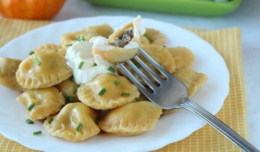 Рецепт пельмешков из тыквенного теста
