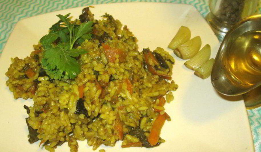 Рецепт грибного плова