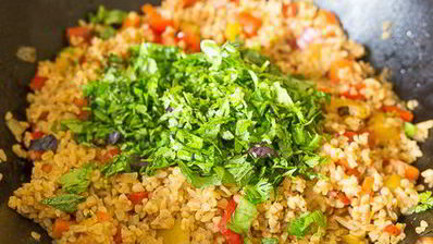 пилав из булгура с овощами