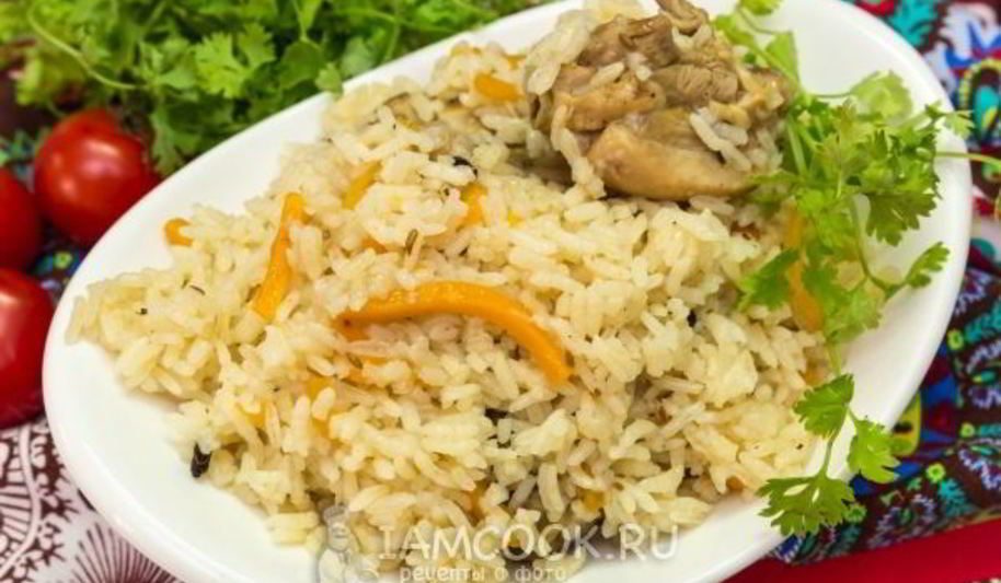 Рецепт плова из курицы в казане