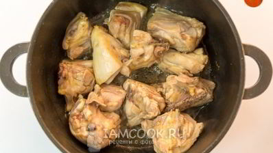 плов из курицы в казане