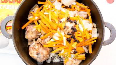 плов из курицы в казане