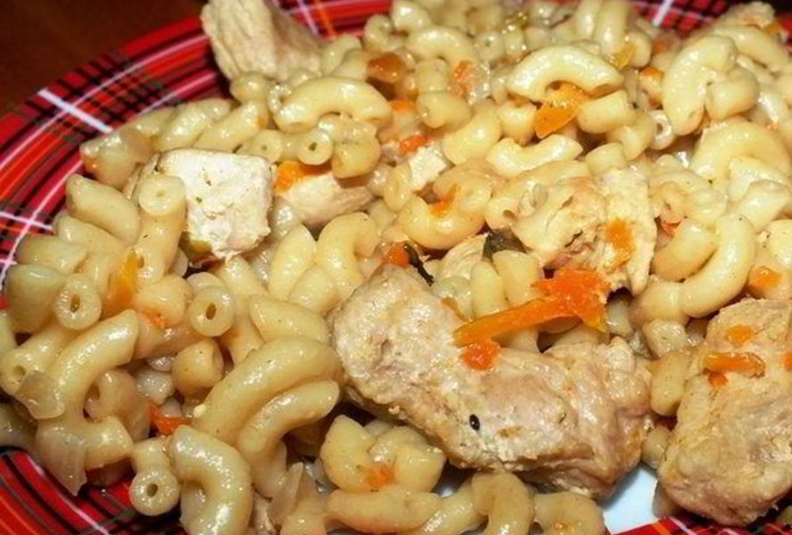 Плов из макарон