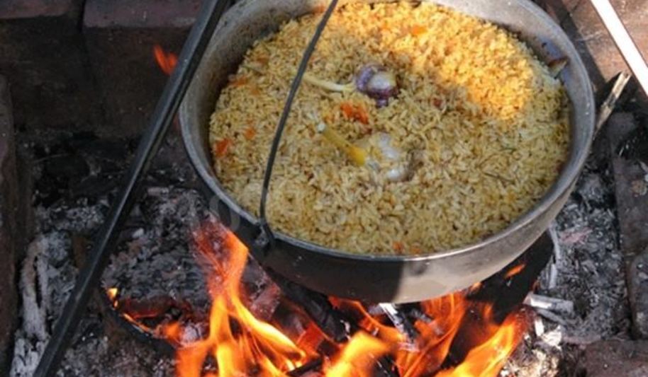 Рецепт плова на костре в казане с бараниной