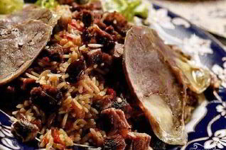 Плов с бараниной и сухофруктами