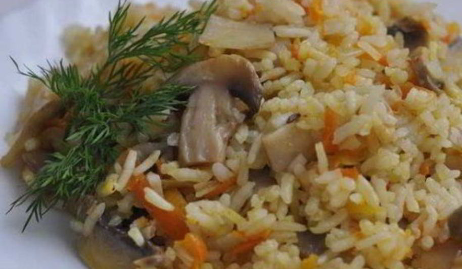 Рецепт плова с грибами