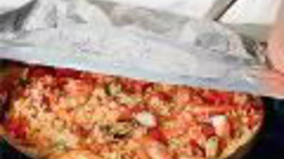 плов с креветками и мидиями