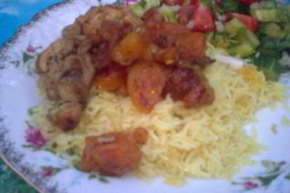 Плов с куриной подливкой