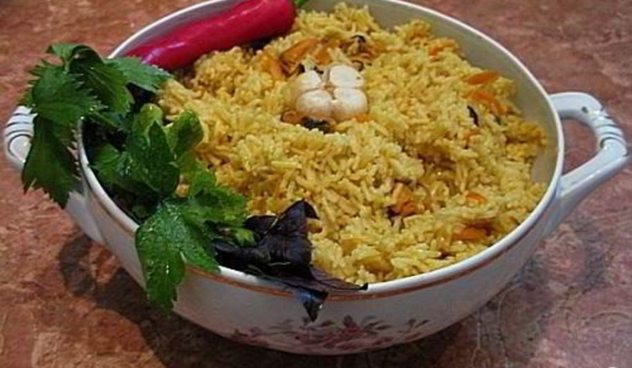 Рецепт плова с мидиями