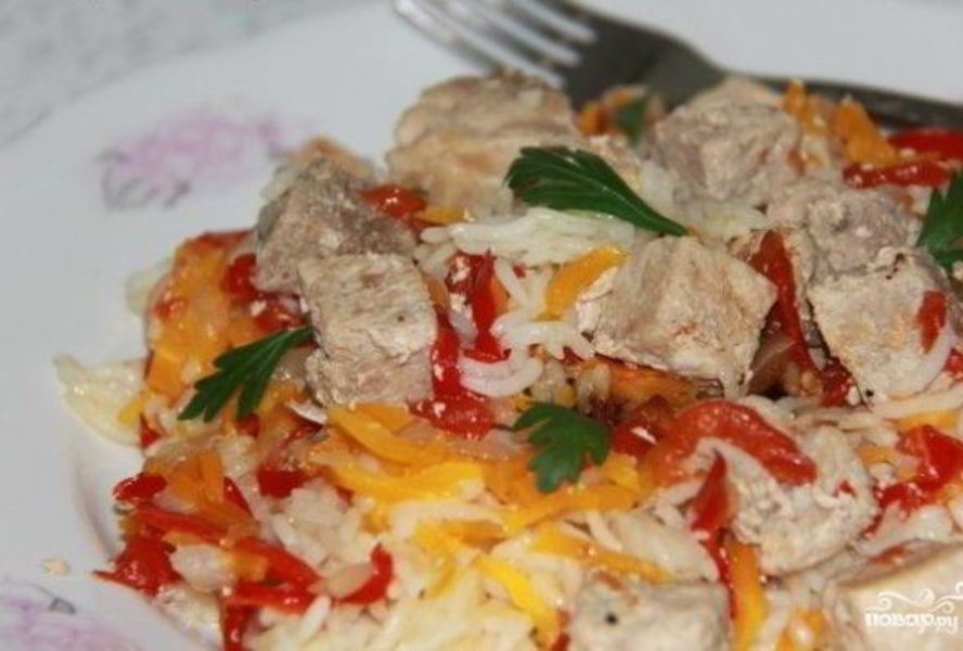 Плов в аэрогриле