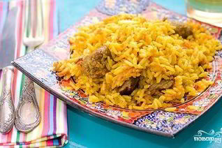 Плов в мультиварке с мясом