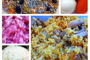 Пряный плов с курицей