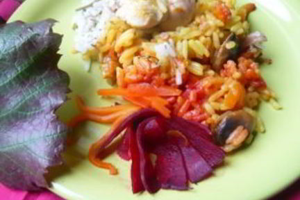 Трехцветный плов