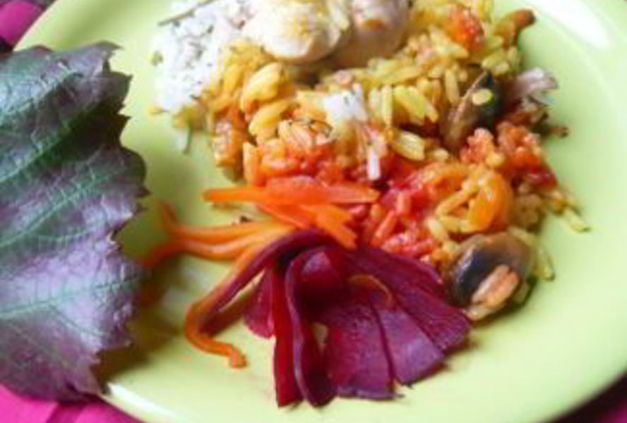 Трехцветный плов