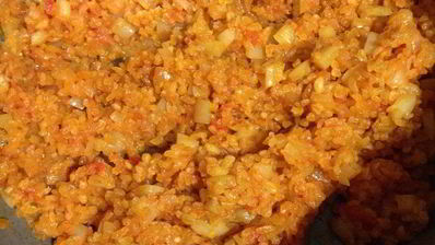 турецкий плов — булгур с овощами