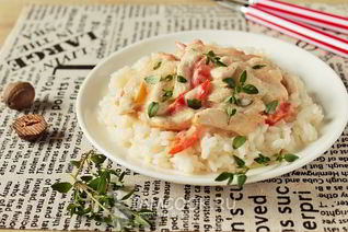 Фрикасе из курицы с овощами