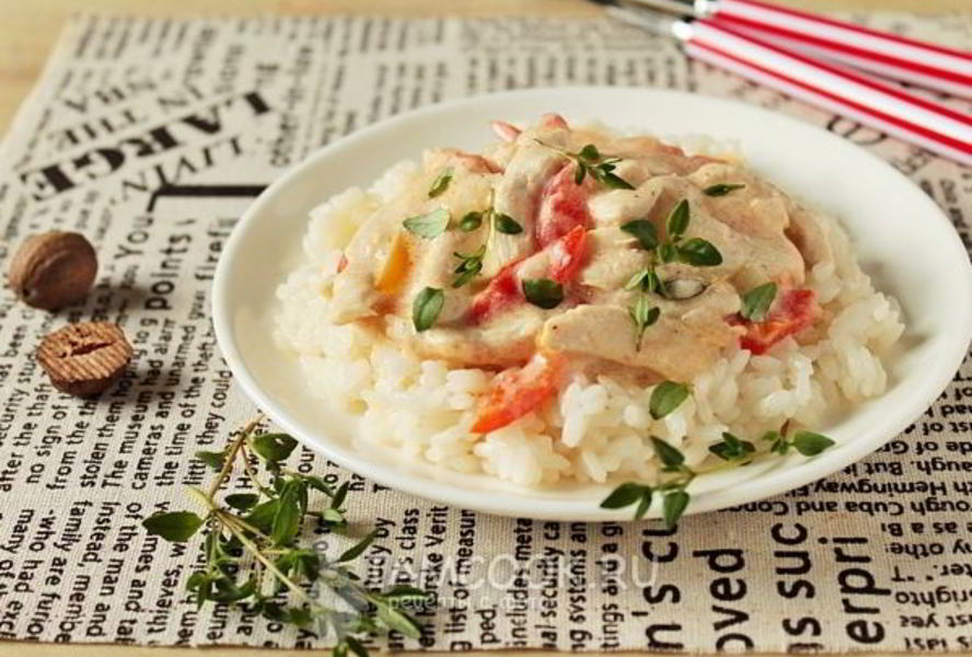 Фрикасе из курицы с овощами