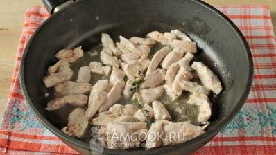 фрикасе из курицы с овощами