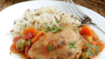 фрикасе из курицы в томате