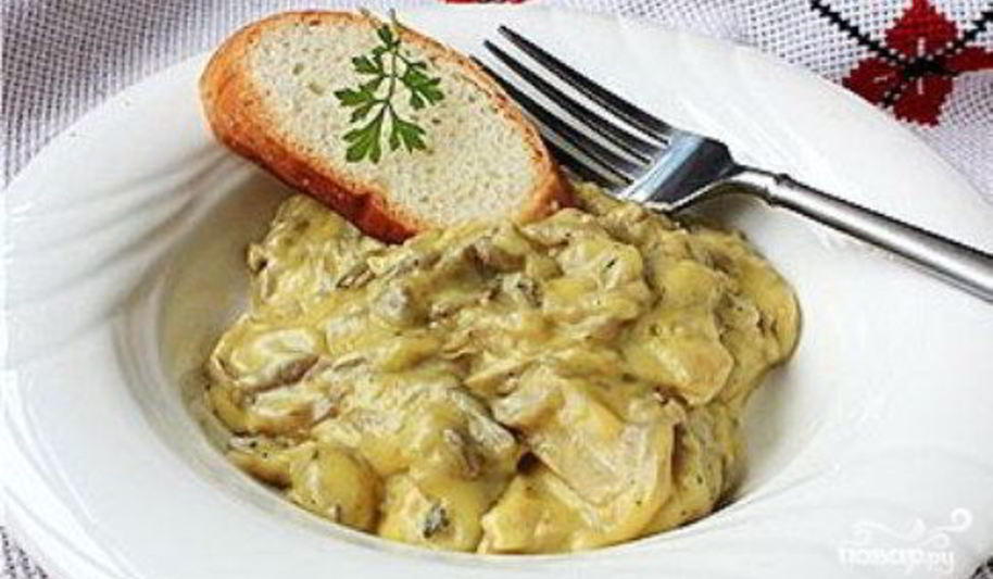 Рецепт фрикасе с грибами