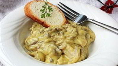 фрикасе с грибами