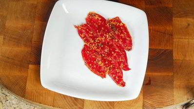 капоната с морепродуктами