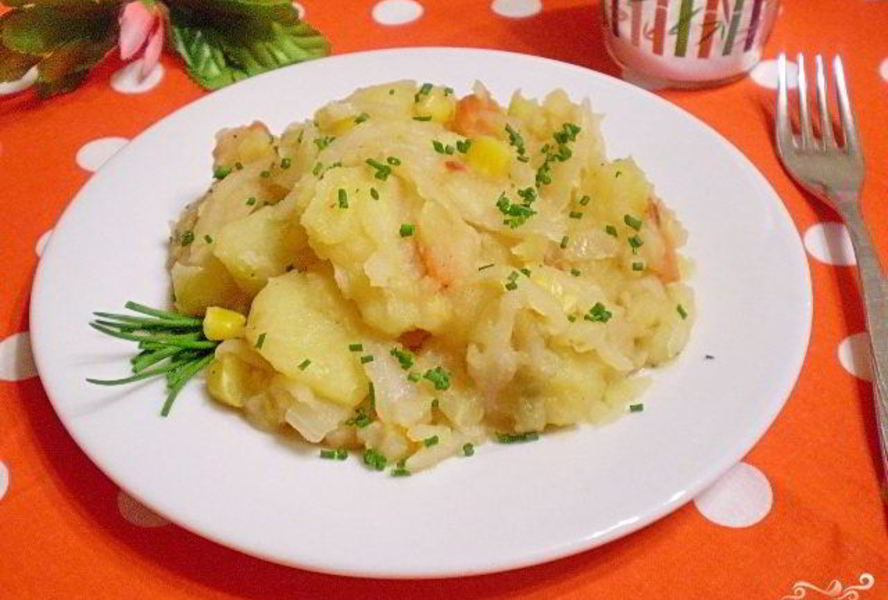 Картофельное рагу с овощами