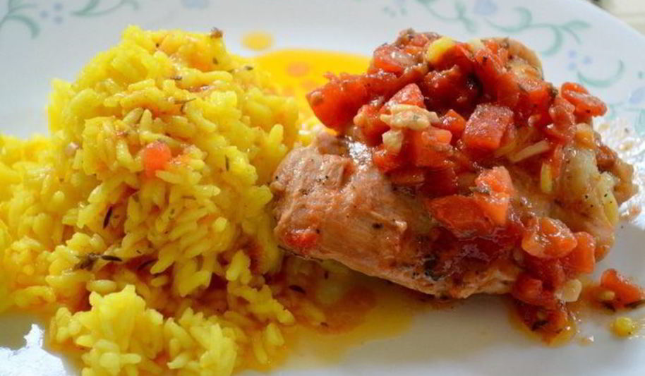 Рецепт куриного фрикасе на винном уксусе