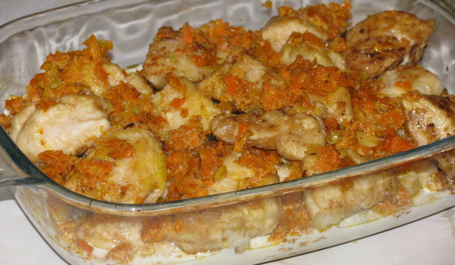 Рецепт легкого фрикасе из курицы