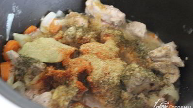 мясное рагу с фасолью