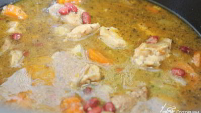 мясное рагу с фасолью