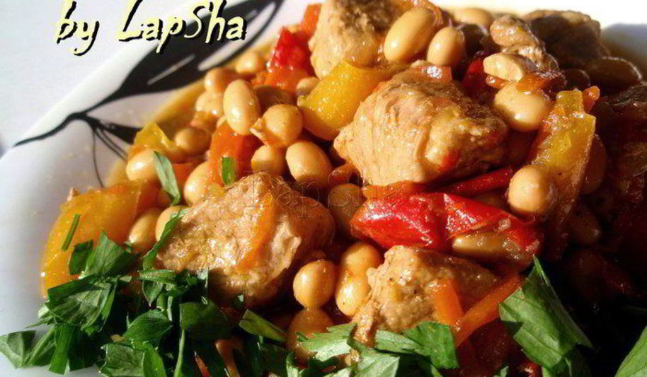Рецепт мясного рагу с соевыми бобами и орегано