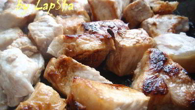 мясное рагу с соевыми бобами и орегано